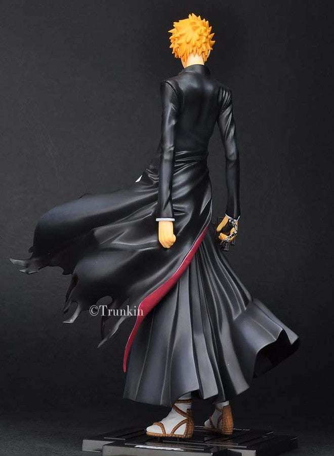 Trunkin Bleach Ichigo Kurosaki Polyvinyl Chloride Action Figure Anime Figure - Heaven Locks The Moon 8.2 Inches Action Figure | Pvc Collectible Weeb Manga Toy 21 cms Figurine Anime,Black - Image 3